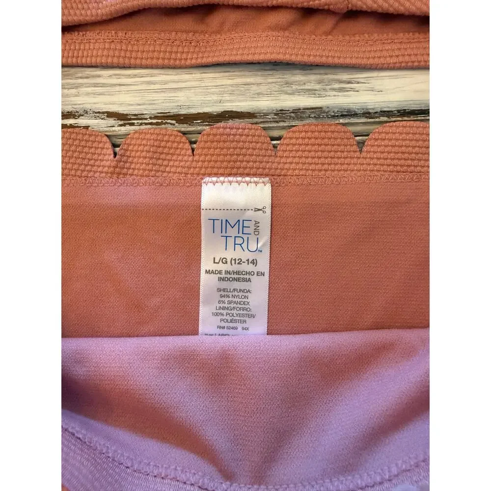 Time and Tru Dusty Pink Bikini Size Large 12-14